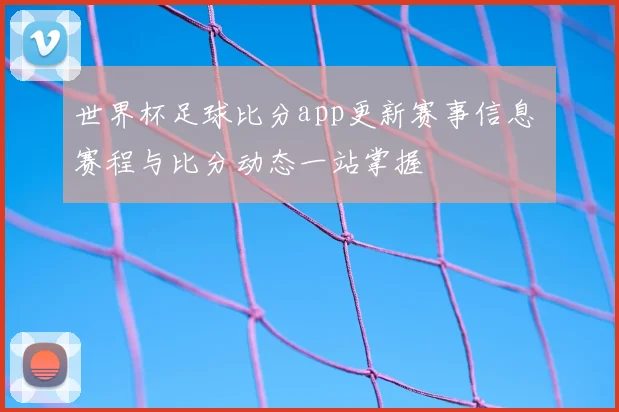世界杯足球比分app更新赛事信息 赛程与比分动态一站掌握